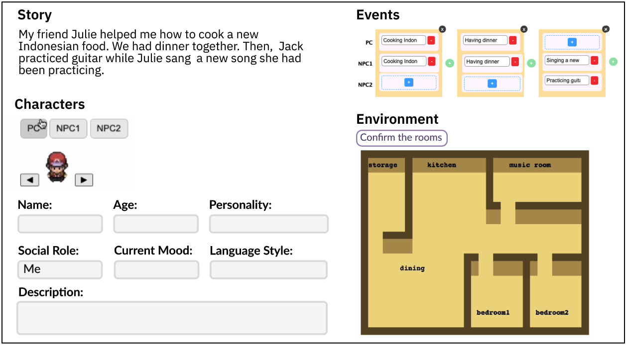 Authoring scenario step 1